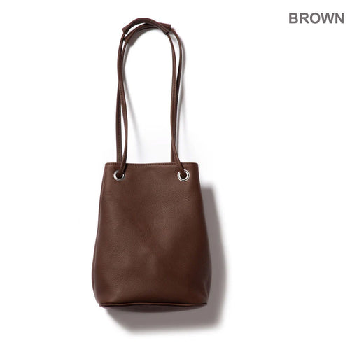 Mr.Olive Tote Bag Waterproof Washable Leather "2Way Small Cylinder Me653