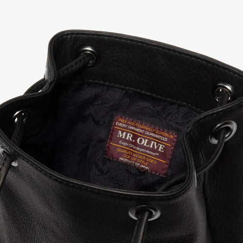 Mr.Olive Tote Bag Waterproof Washable Leather "2Way Small Cylinder Me653