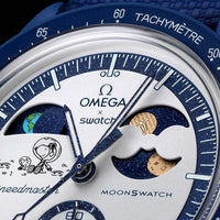 Quartz Watches Omega Swatch Moonswatch Popcorn Navy
