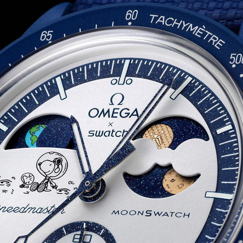 Quartz Watches Omega Swatch Moonswatch Popcorn Navy