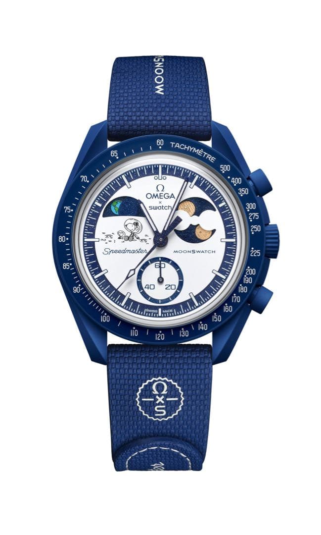 Quartz Watches Omega Swatch Moonswatch Popcorn Navy