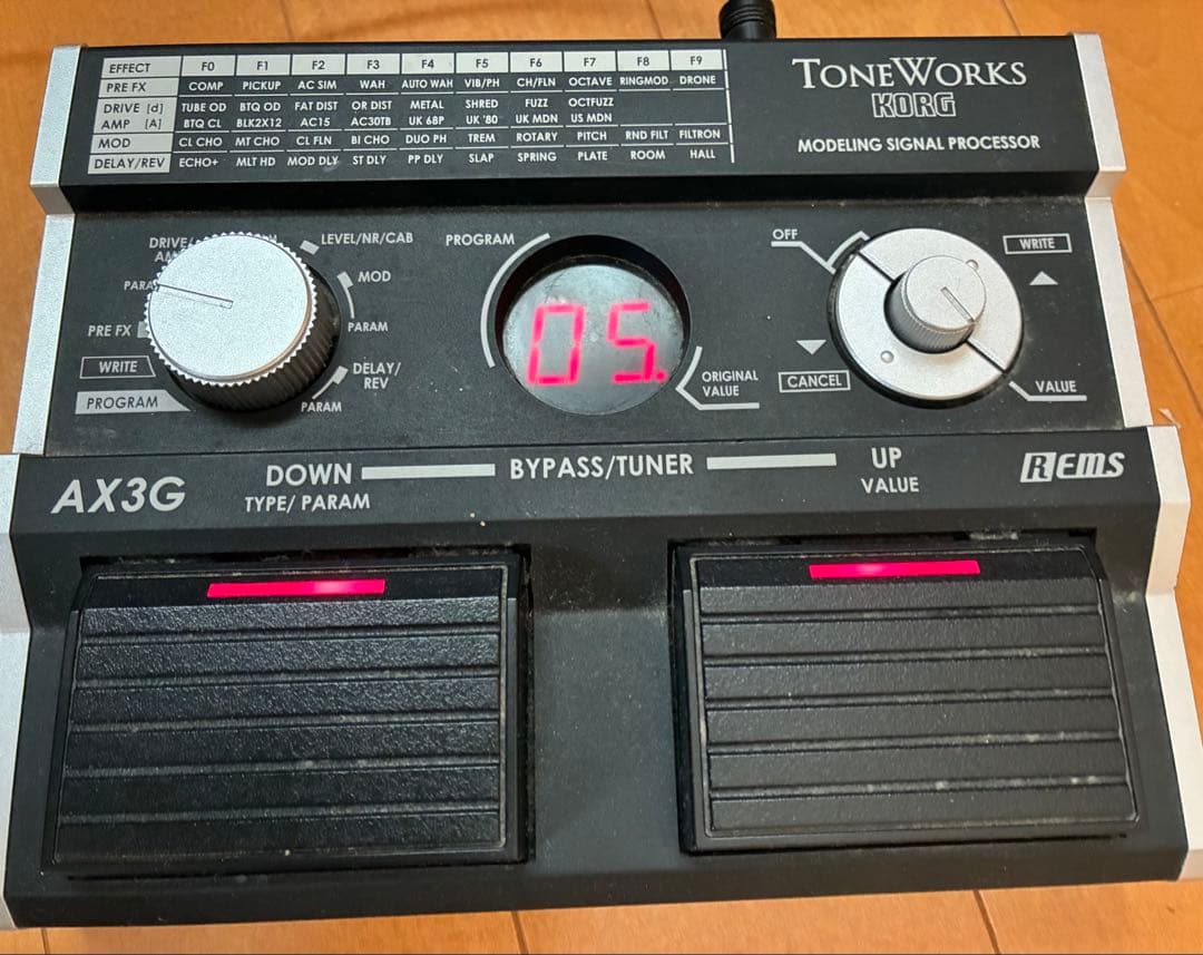 Korg Guitar Effects Units Toneworks Ax3G