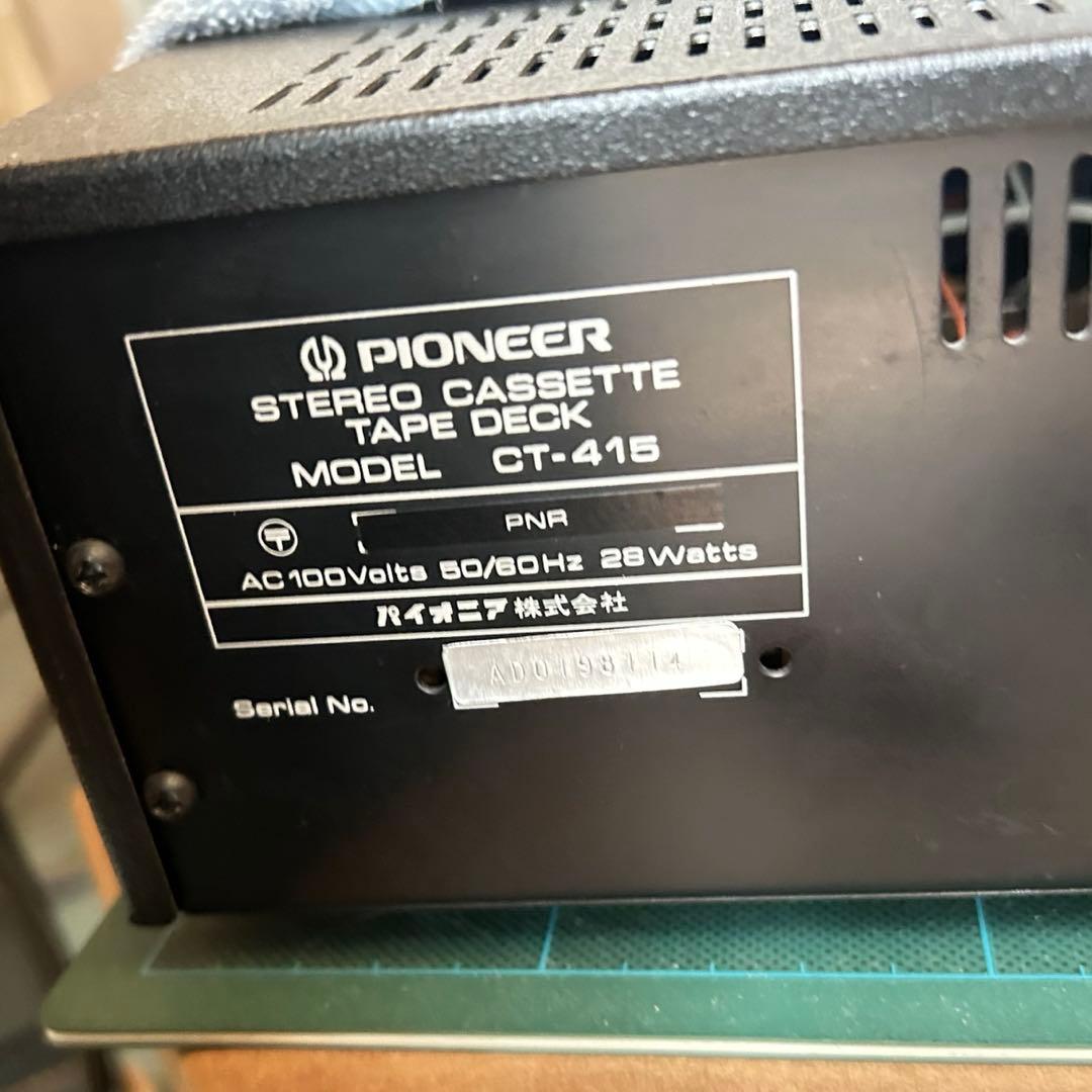 Pioneer Cd, Md Cassette Decks Ct-415