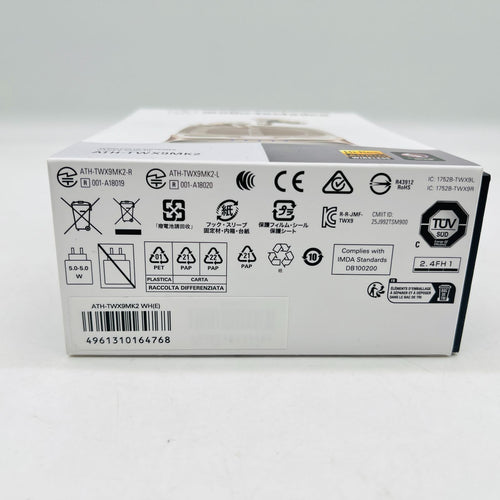 Audio Technica Wireless Earphone Ath-Twx9Mk2 Wh(E) Bluetooth5.2 Aptx Adaptive