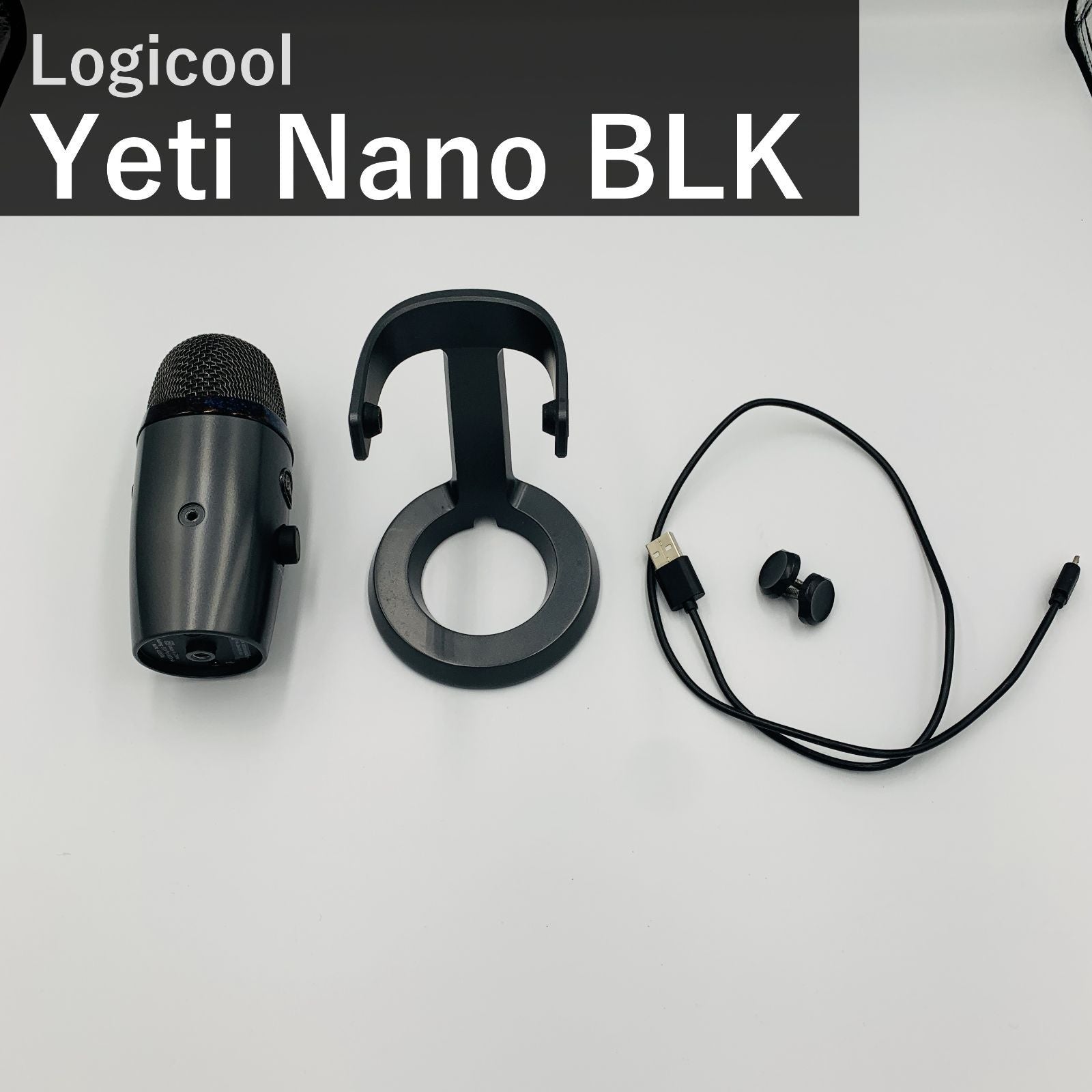 Logicool Condenser Microphone G Blue Yeti Nano Bm300Bk Usb Mac Ps5 Ps4 Pc