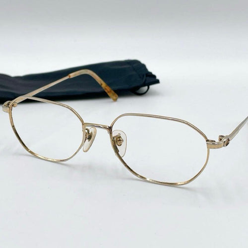 Gucci Glasses Metal Eyewear Gold Mm717