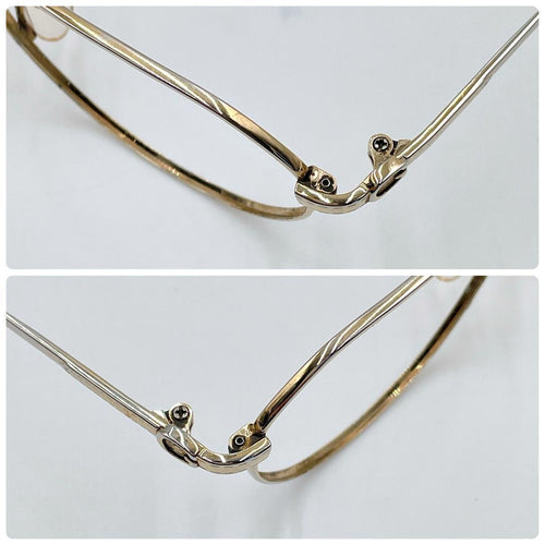 Gucci Glasses Metal Eyewear Gold Mm717