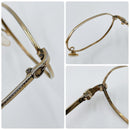 Gucci Glasses Metal Eyewear Gold Mm717