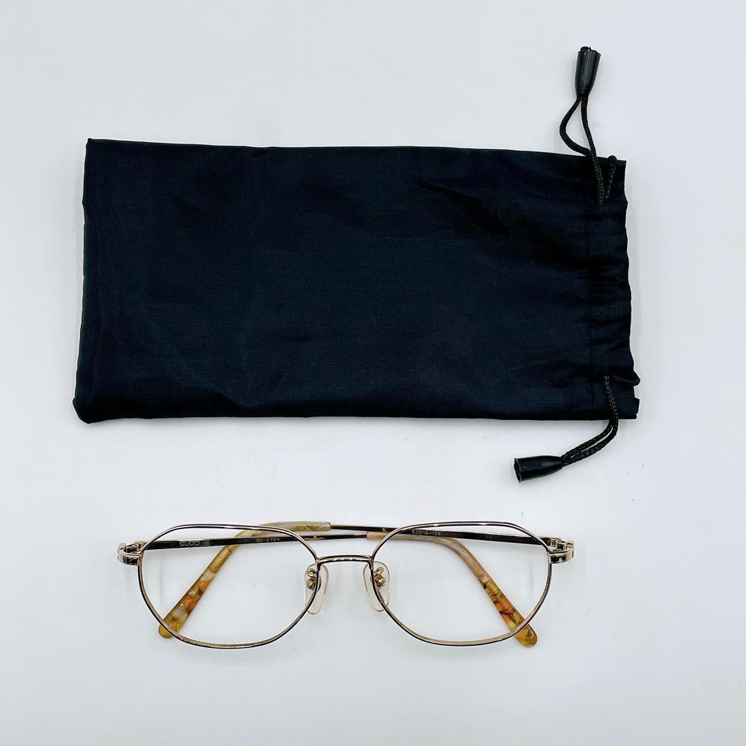 Gucci Glasses Metal Eyewear Gold Mm717
