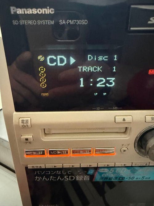 Panasonic Cd, Md Cassette Decks Sa-Pw730D