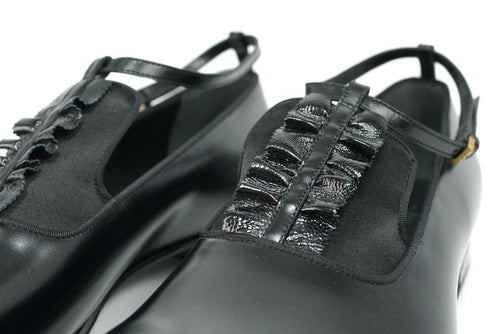 Gucci Dress Business Shoes Mary Janes Shezan Gross Grain 9 483976 Azm50