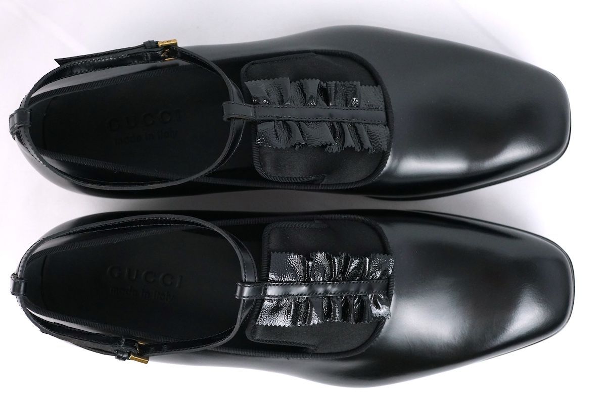 Gucci Dress Business Shoes Mary Janes Shezan Gross Grain 9 483976 Azm50
