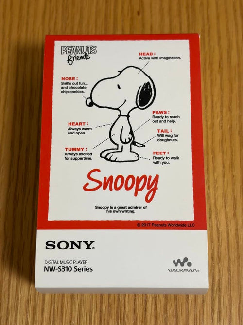 Sony Digital Audio Players Walkman Nw-S315 Snoopy