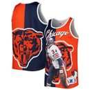 Short Sleeve (T -Shirt) Mens Mitchell Ness Walter Payton Navyorange Chicago