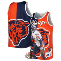 Short Sleeve (T -Shirt) Mens Mitchell Ness Walter Payton Navyorange Chicago