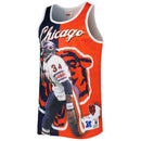 Short Sleeve (T -Shirt) Mens Mitchell Ness Walter Payton Navyorange Chicago