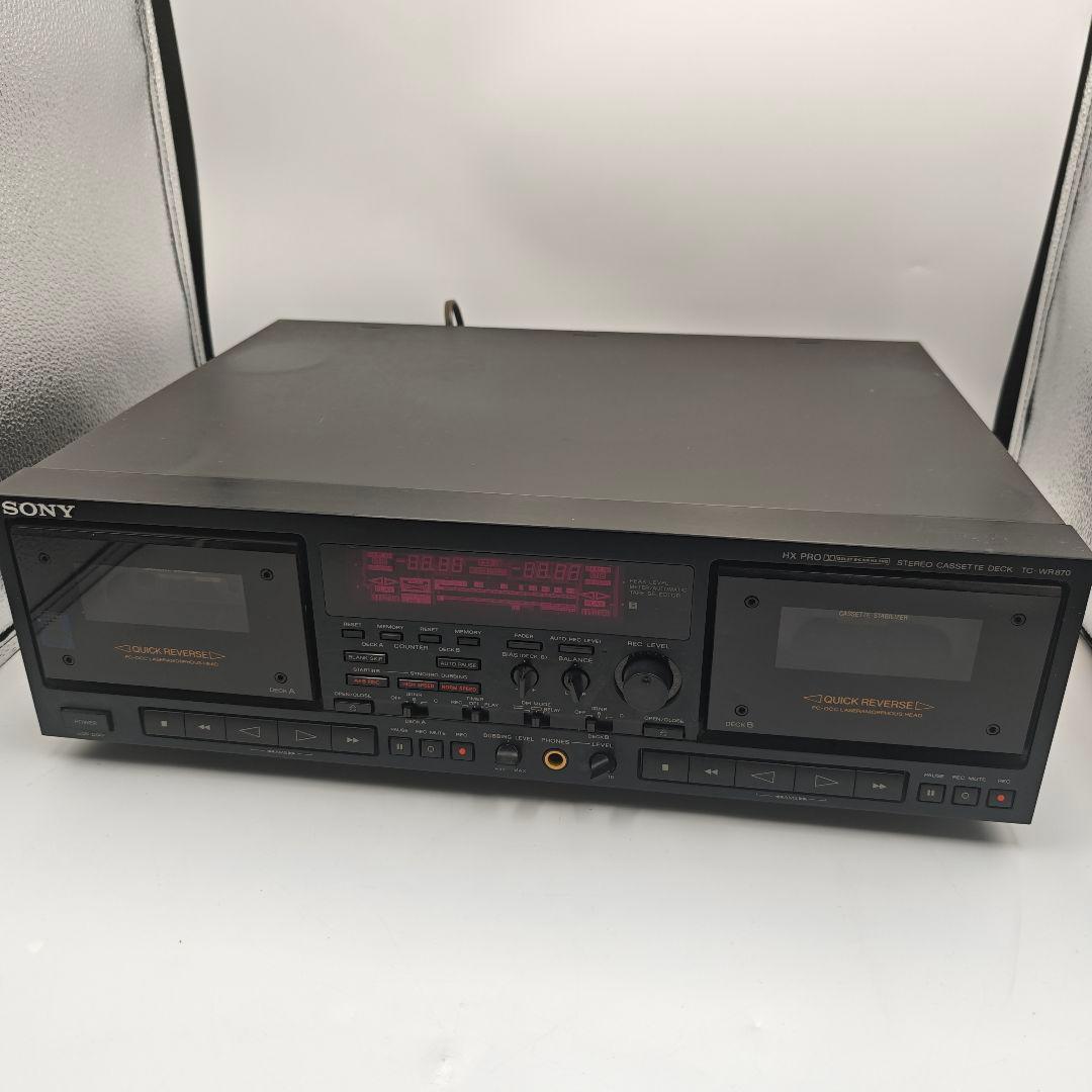 Sony Cd, Md Cassette Decks Tc-Wr870