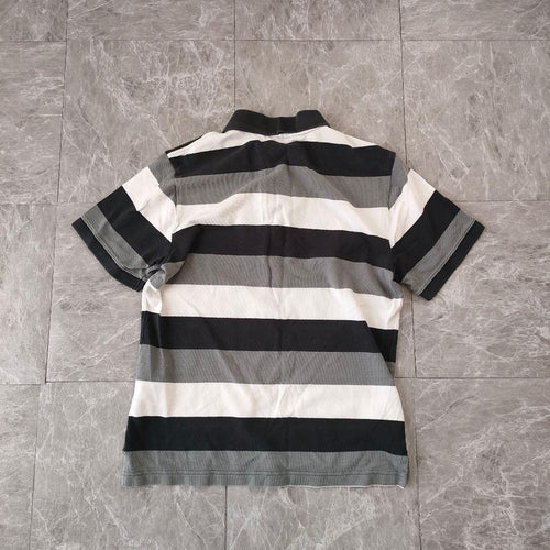 Nike Polo Shirts Border Shirt Black Gray 00S E