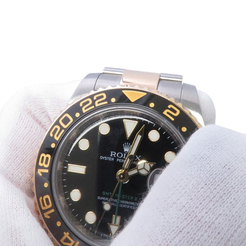 Rolex Automatic Winding Clock Gmt 2 Ss/K18Yg V 116713Ln