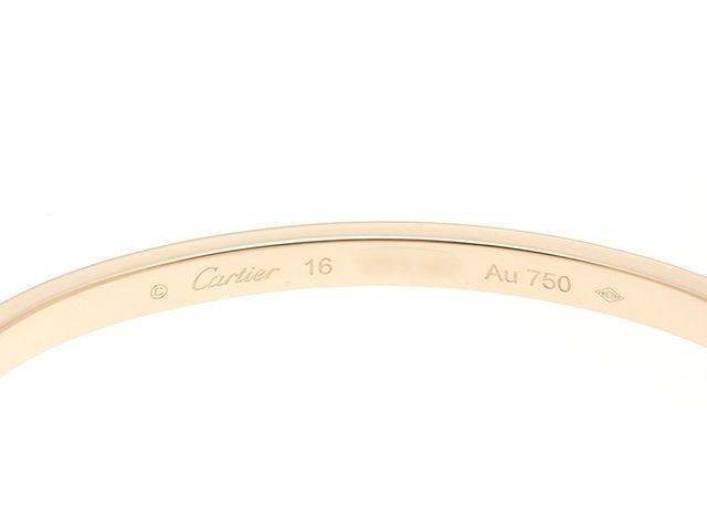 Cartier Bracelet Bl/Sm/Yg/17.3G/#16 B6079417 K18 K18Yg 471