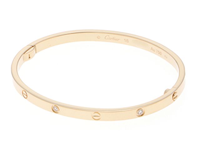 Cartier Bracelet Bl/Sm/Yg/17.3G/#16 B6079417 K18 K18Yg 471