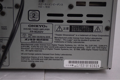 Onkyo Mini Component Systems Fr-7Gxdv Cd Md Dvd