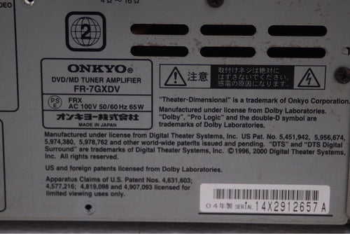 Onkyo Mini Component Systems Fr-7Gxdv