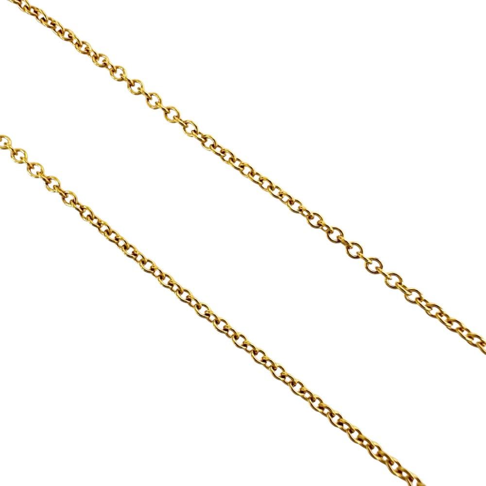 Tiffany Necklace Tiffany&Co./ K18 18 4.3G Gd