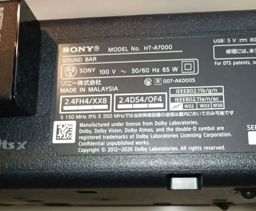 Sony Surround Speakers, Rear Soundbars Ht-A7000