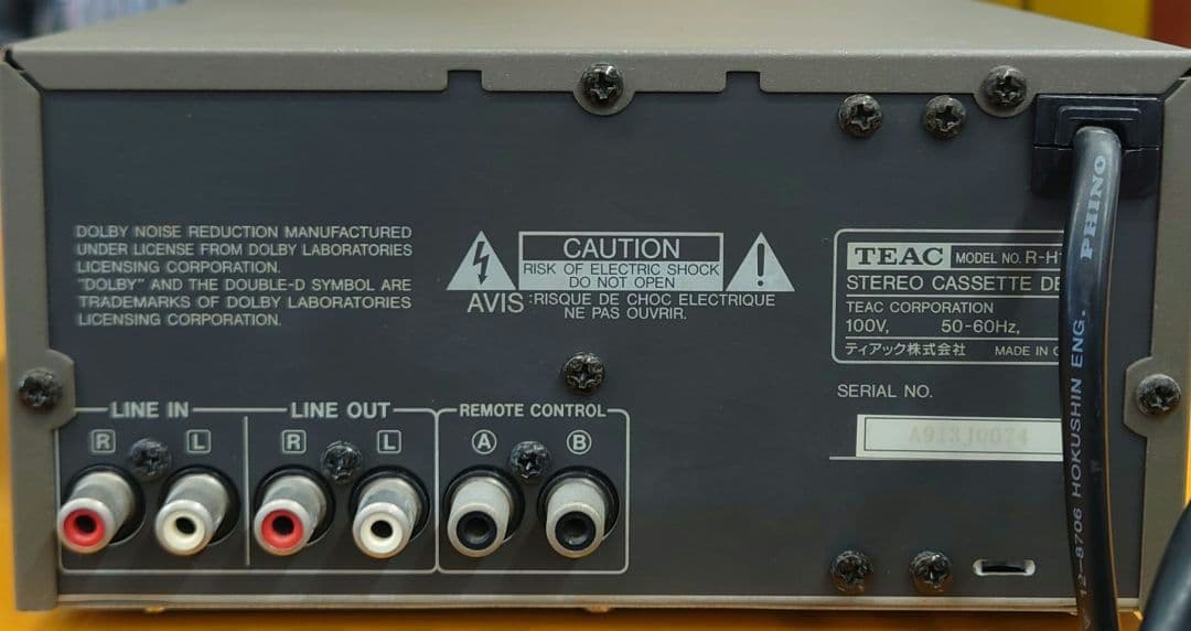 Teac Cd Md Cassette Deck R-H100