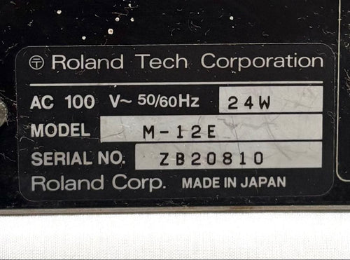 Roland Analog Mixer 12Ch M-12E