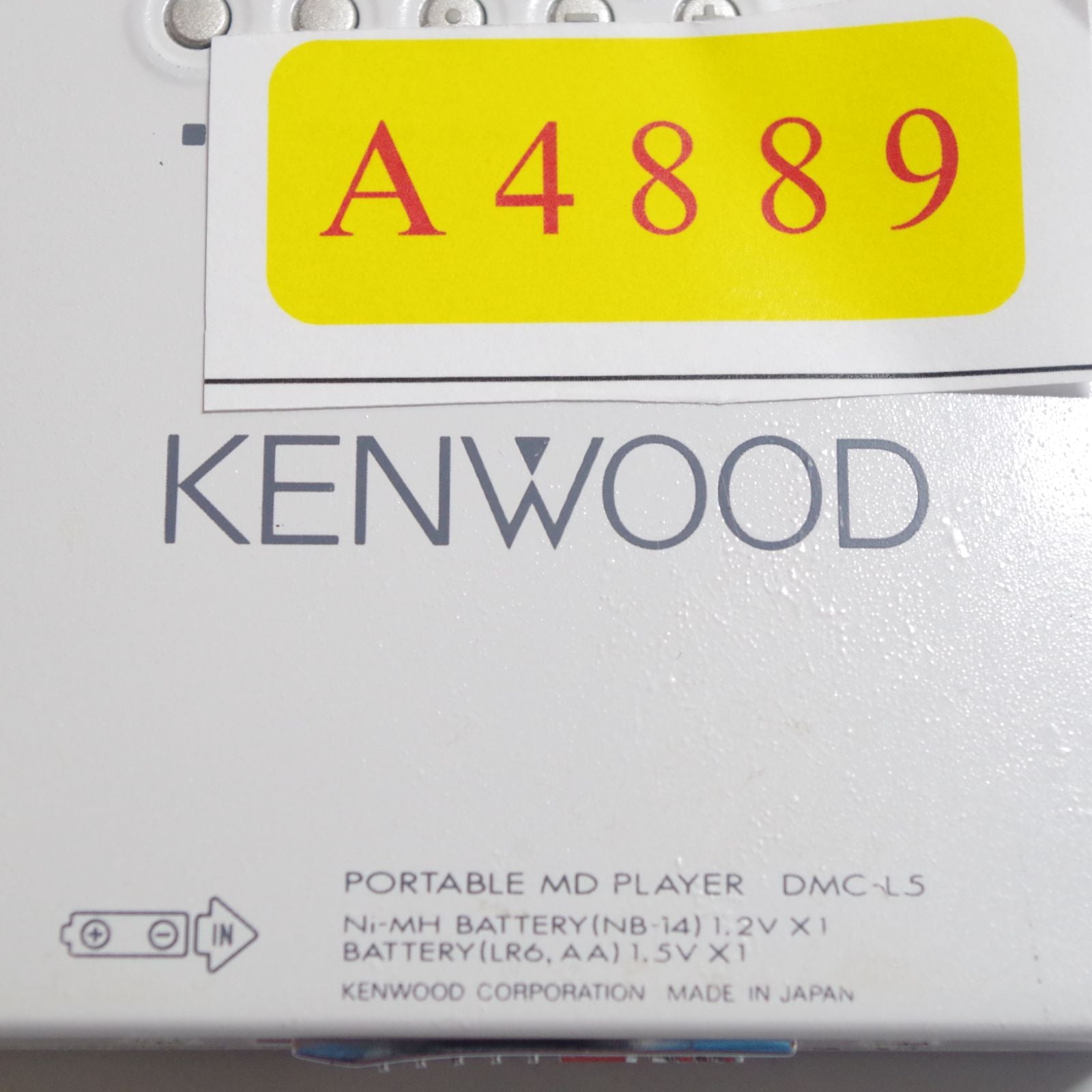 Kenwood Portable Md Player A4889 Walkman Dmc-L5