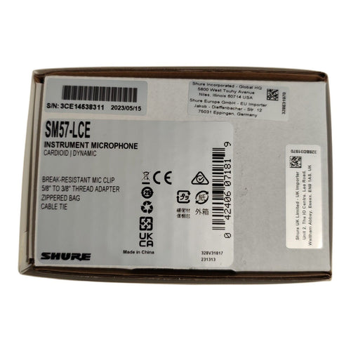 Shure Dynamic Microphone Sm57-Lce 57 Sm57 42406071819 Wj204