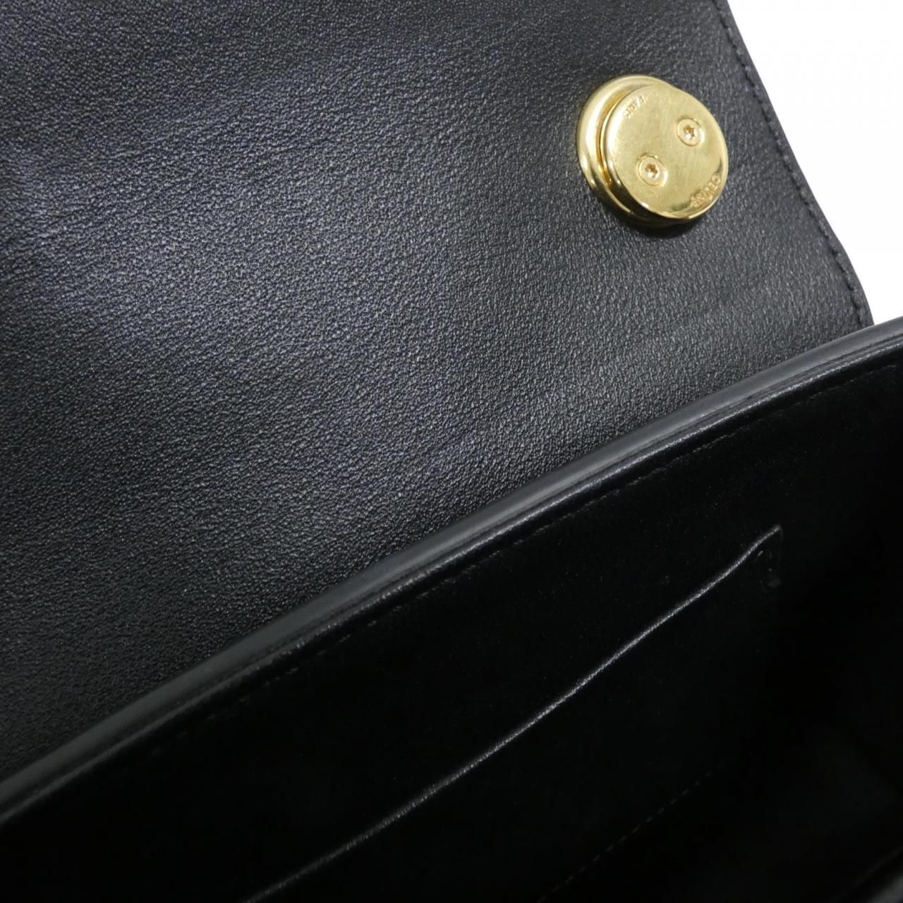 Celine Shoulder Bag 10N113Ggr 38No/Black( Gold(
