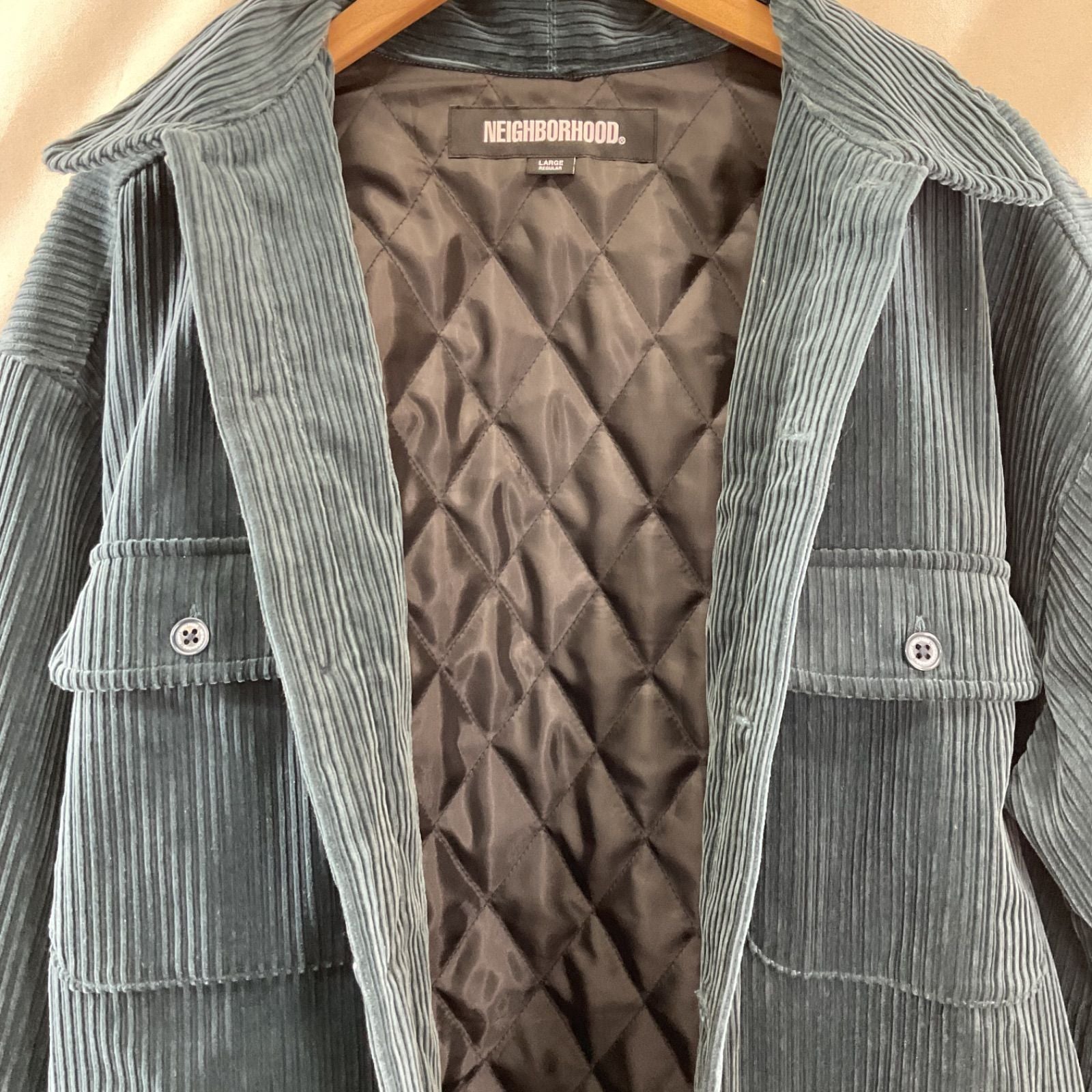Neighborhood Quilting Jacket Corduroy Cpo Shirt Ls 252Tsnh Shm05 K0248-005 214