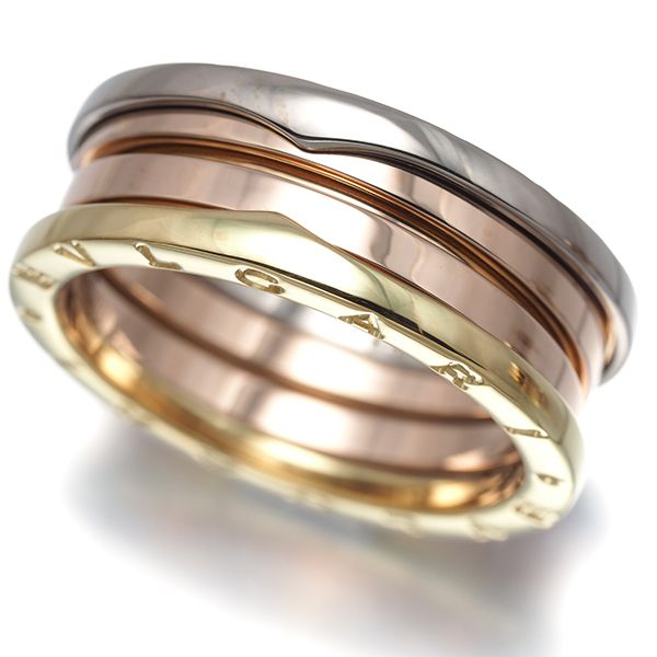 Bvlgari Ring B-Zero1 3 65 K18Yg/Wg/Pg #195307