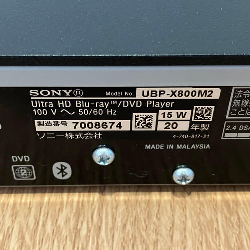 Blu-Ray Players Sony Ubp-X800M2