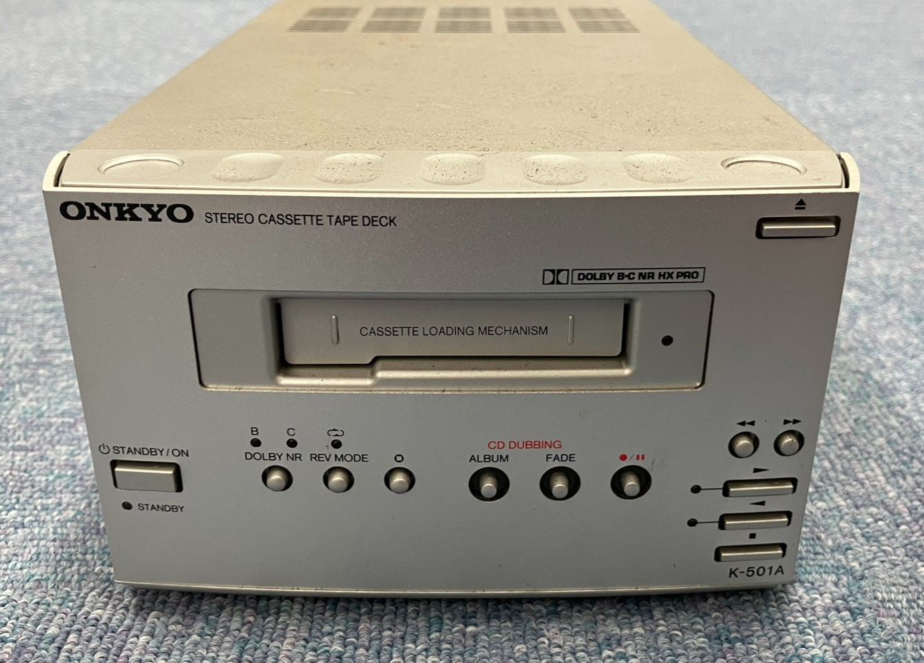 Cd Md Cassette Deck F026-Sa7-63 Onkyo Stereo Tape K-501A