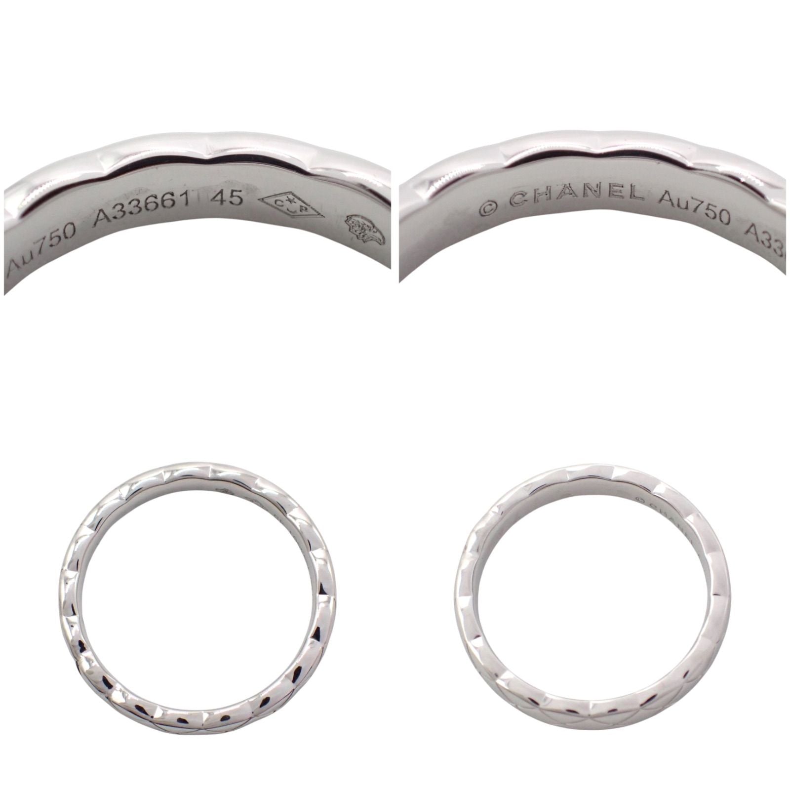 Chanel Ring 7.5 750 K18 Wg 4987