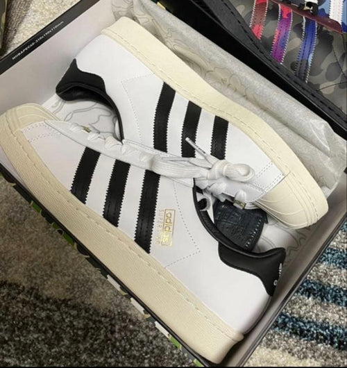 A Bathing Ape Sneakers Adidas Superstar 80S White/Black Black White