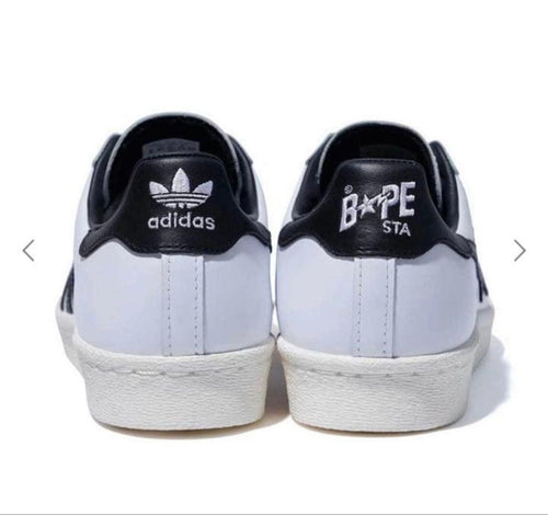 A Bathing Ape Sneakers Adidas Superstar 80S White/Black Black White