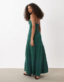 Long Sleeves, Three Quarter Sleeve T Mango Teen Halterneck Tiered Maxi Dress