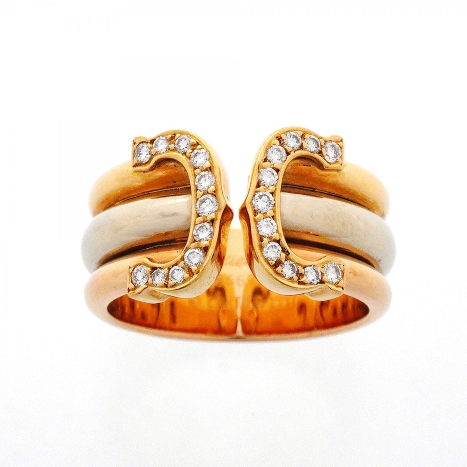 Cartier Ring 2C 18Kyg 18Kwg 18Kpg 51