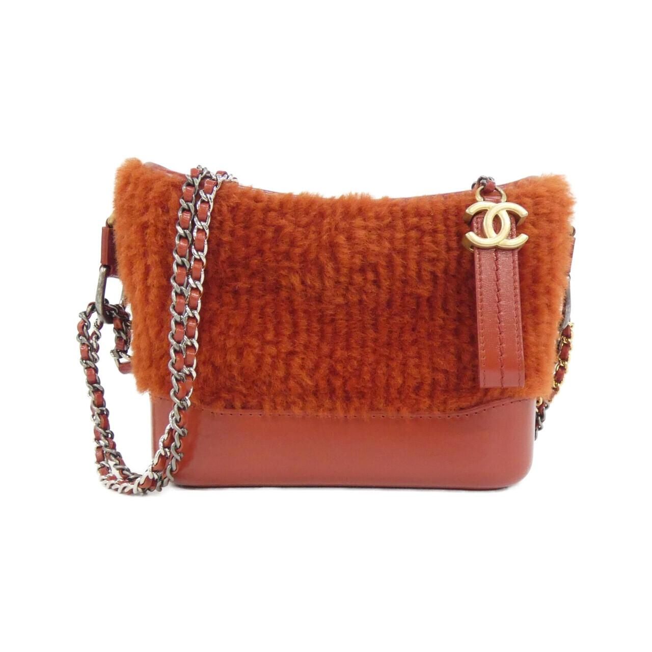 Chanel Shoulder Bag 91810 Brown( Aged Metal+Gold+Silver(