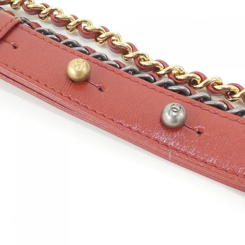 Chanel Shoulder Bag 91810 Brown( Aged Metal+Gold+Silver(