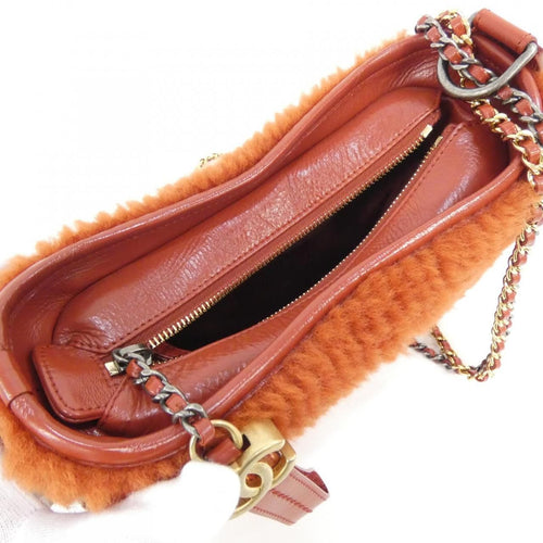 Chanel Shoulder Bag 91810 Brown( Aged Metal+Gold+Silver(