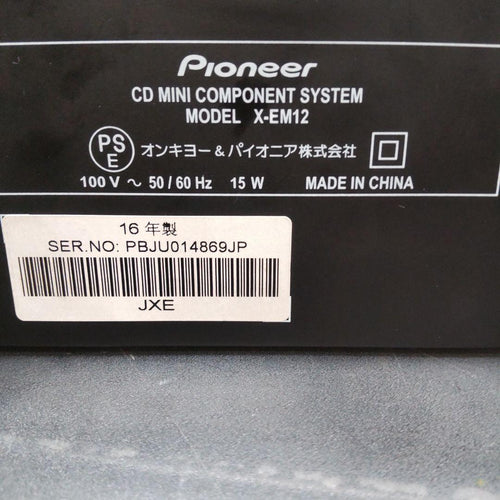 Pioneer Mini Component Systems Cd/Usb/Widefm/Aux