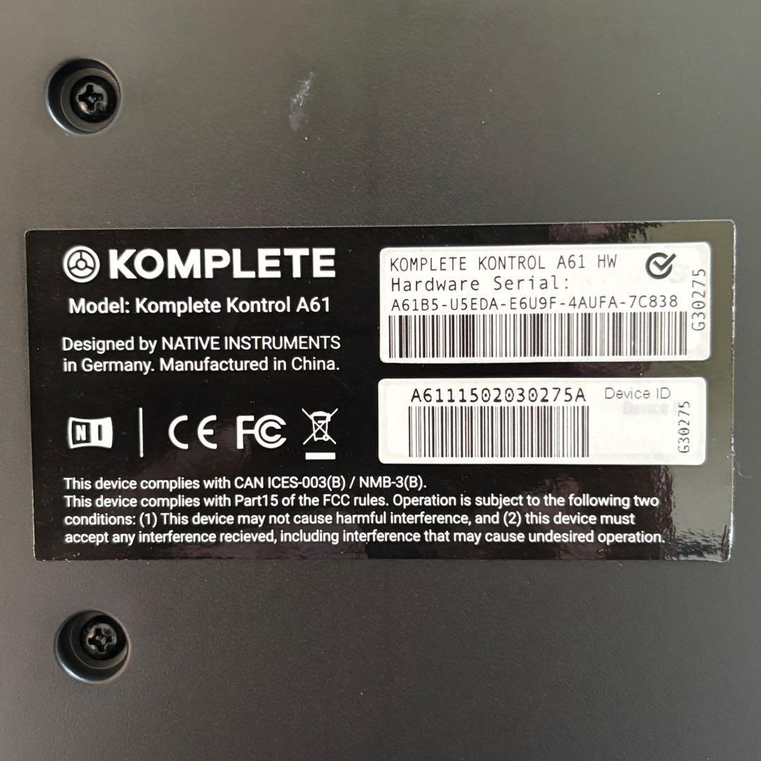 Midi Keyboard Pad Komplete Kontrol A61