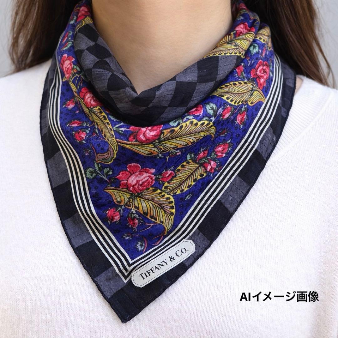 Tiffany Bandanas Thin Scarves Co. 100%