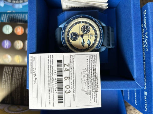 Omega Quartz Watches Swatch Mission To The Super Blue X Moonphase So33N700